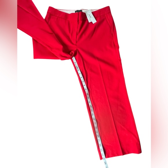 J. Crew NEW Red Wool Blend Patio Pants Size 8 - Picture 7 of 12